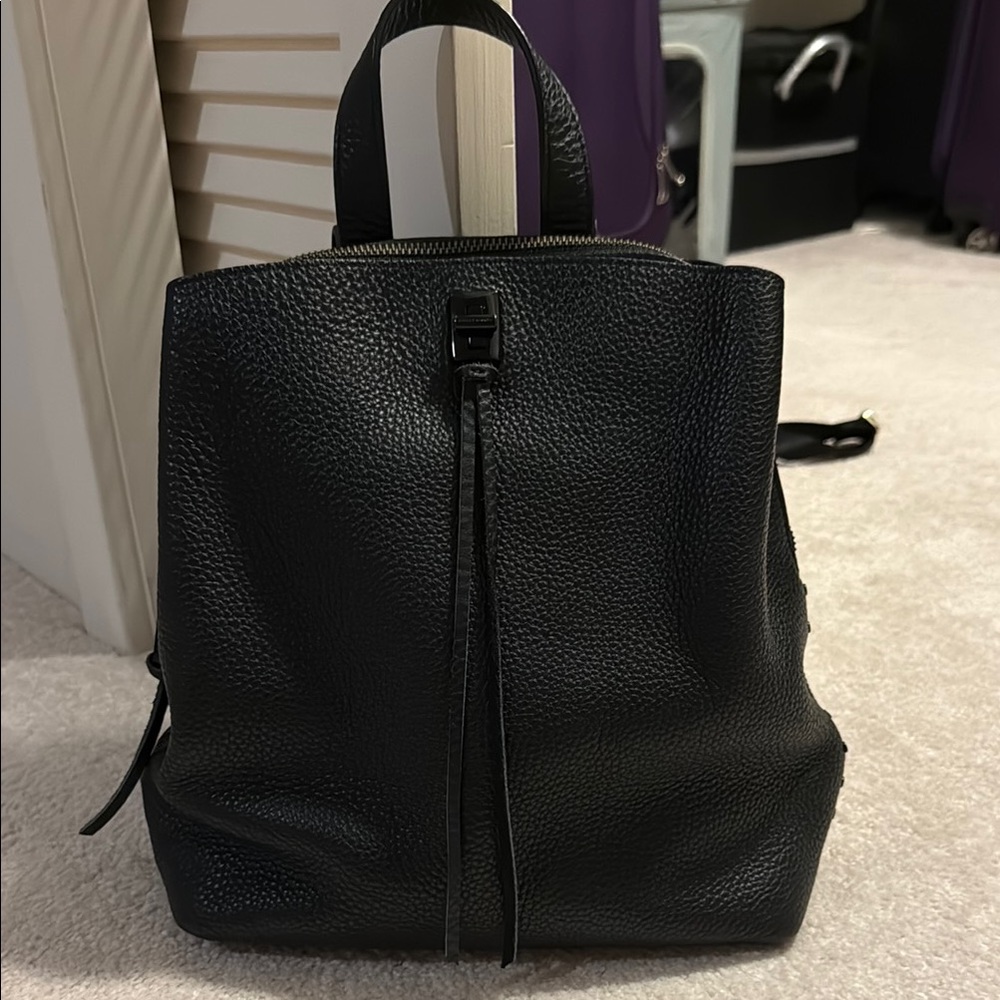 Rebecca Minkoff Black Leather Backpack (Darren)